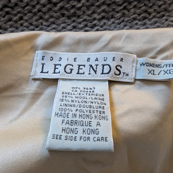 Eddie Bauer Legends lined zip up sweater with skiers xl - Picture 9 of 13